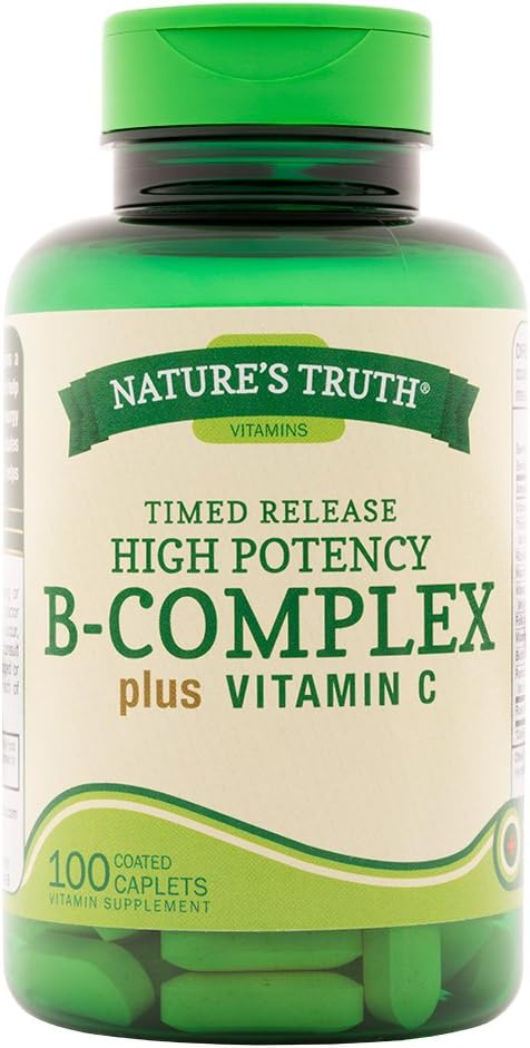 Nature's Truth B-Complex Plus Vitamin C Time, 100 Kont (Pack of 3)