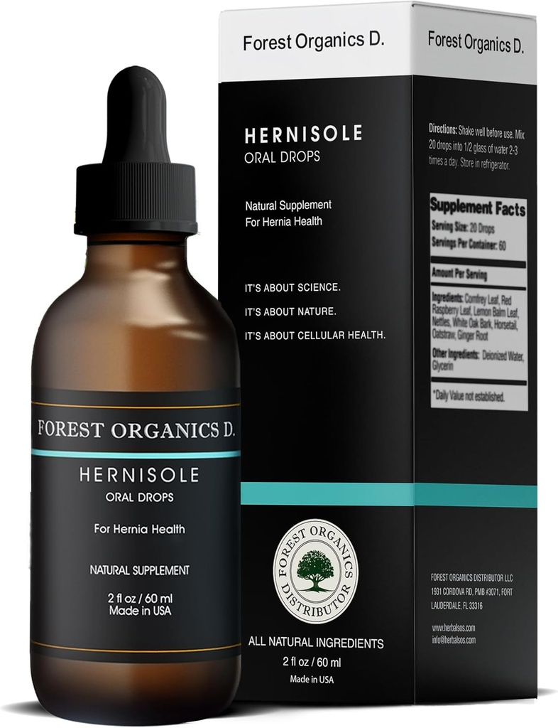Generic Hernia Health Diyetary Supplement - Hernisole ile Plaxoquantine Synergy for Digestive Support - Weak Tounds and Aids with Hernias | Hernisole