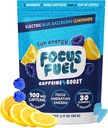 FocusFuel Enerji Chews – Blue Razzberry Lemonade (15 hizmet) – 100 mg Caffeine + Alpha GPC + L-Theanine + B12, Magnezyum – Great Taste – No Crash or Jitters