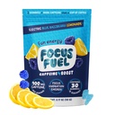 FocusFuel Enerji Chews – Blue Razzberry Lemonade (15 hizmet) – 100 mg Caffeine + Alpha GPC + L-Theanine + B12, Magnezyum – Great Taste – No Crash or Jitters