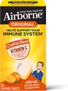 Airborne 1000 mg Vitamin C Chewable Tabletler, Immune Support Supplement With Powerful Antioksis A C & E - 64 Chewable Tabletler, Citrus Flavorable Tabletler,