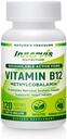 Yüksek Aborpsiyon BioActive B12 1000mcg – Enerji, Nerve & Heart Health – 120 Vegan Capsules – İçsel Beslenme