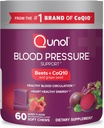 Qunol Beets Chews for Blood Pressure Support, 3 in 1 Beets + CoQ10 + Grape Tohumlama ve Kalp Sağlıklı Enerji, 60 Chews