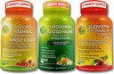 Tamam Plant-Based Antioksi & Immune Support Sche - Liposomal Vitamin C 1500 mg + Liposomal Glutathione 500 mg + Quercetin with Bromelain, çinko & C - Vegan, Geliştirilmiş Aborps