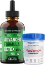 Salutem VitaTM Liquid Advanced Formula Detox - Detox Kit with Test Cup: Υγρό Συμπλήρωμα Διατροφής για τον Ολικό Καθαρισμό Σώματος - Συμπλήρωμα για την αφαίρεση τοξίνης - 1 Pack - 2 Fl Oz (20 Services)