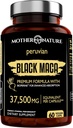 Μαύρο Maca Root 50:1 εκχύλισμα 37.500mg – 60 κάψουλες Βιολογικό Περουβιανό Maca Peruana συμπλήρωμα για τους άνδρες 