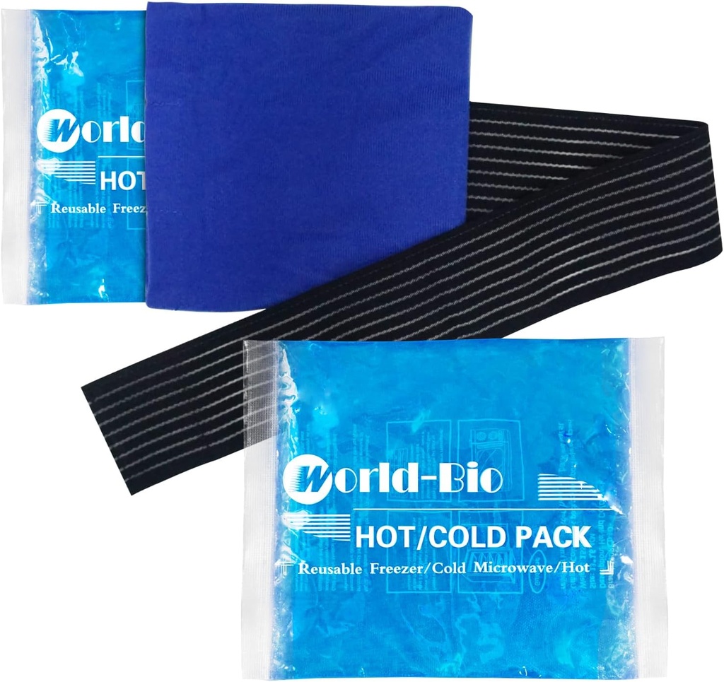 Reusable Gel Buz Paketi Injuries 2 Pack with Bravo, 6.3"x5.1", Hot Cold Soft Flex Buz Freezer Pack, Cold Compress Therapy for Pain Relief, Surgery Recovery, Diz, Bile, Ankle, Foot, Elbow, Shin