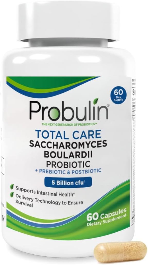 Probulin ολική φροντίδα Saccharomyces Boulardii Pre + Pro + μεταβιοτικά, 60 κάψουλες Vegan
