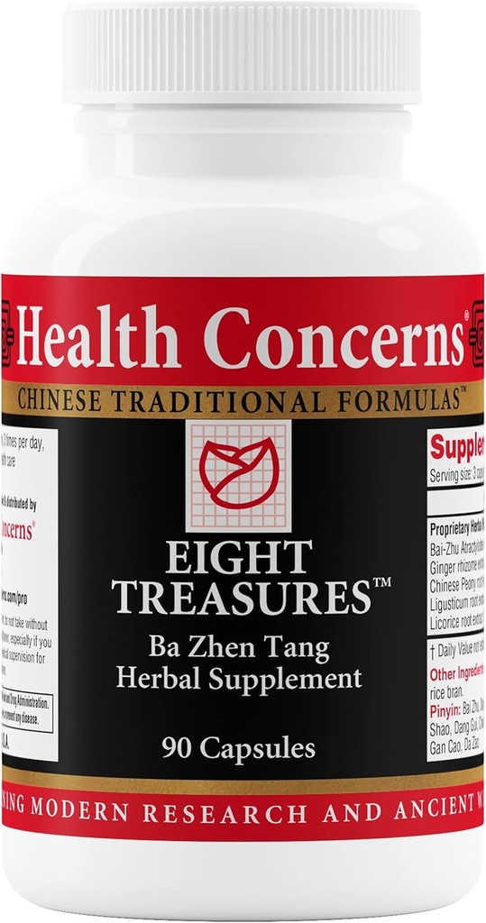 Sekiz Hazineye İlişkin Sağlık - Erkeklerin Tedavi Ve Kadın Sağlığı Supplement - Uterine Health, Fatigue, Irregular Cycles, Postpartum Recovery – Herbal Chinese Medicine – 90 Capsules