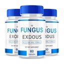 (Pack of 3) Fungus-Exdous - Pills Güçlü Sağlıklı Doğal Nails - 180 Capsules, White