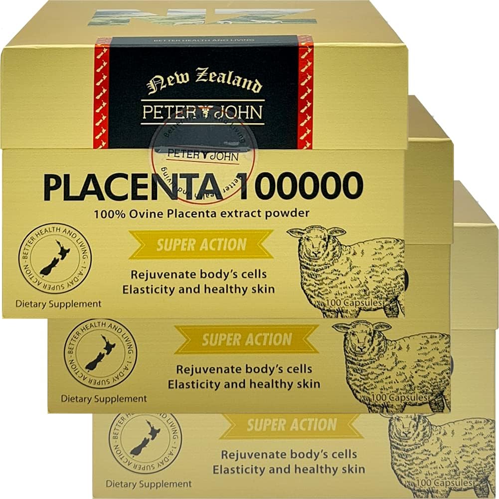 Peter and John 100 Percent Ovine Placenta 100000 100 Κάψουλες (3)