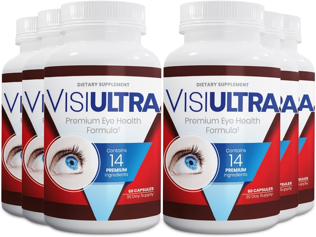 Eye Health Supplement – Clear Vision, Blue Light Protection ve Long-Term Eye Health için 14 Temel besin. Clarity ve Eye Wellness'ı destekler. 60 Capsules. (6 Pack)