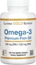 California Gold Nutrition Omega-3 Premium Fish Oil, Inter & Immune System, Gluten Free, Non-GMO, 100 Fish Gelatin Softgels
