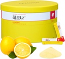 LEMONA Resmi Vitamin C Toz 500 mg Koreli Supplements Immune Support B6, B2, On-The-Go Packets Sağlıklı Yaşam, Daily Energy Boost Koreli Yiyecek Snacks Lemon (120Sticks)