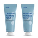 Curist %5 Lidoka Kremi En Çok OTC Güçlü Topal Ağrı Yardımı OTC - 12 oz (Pack of 2) XL Tube 5 Percent Lidoka Numbing Cream to Numb Etkili 2 Pack - 6 oz Tube)