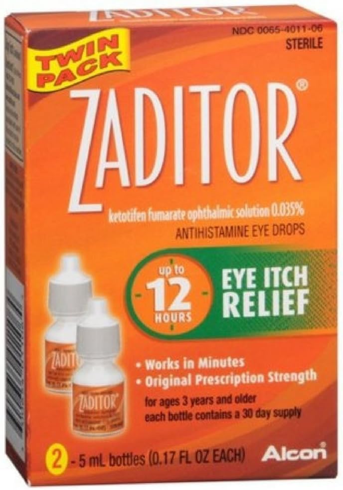 Zaditor Antihistamin Eye Drops Twin Pack 0.34 Fl oz