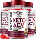 NutraRize (Üç Ketolojenik Keto ACV Gummies Gelişmiş Kilo Kaybı, Detox Formula, Apple Cider Vinegar Supplement (180 Gummies)