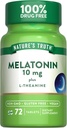 Nature's Truth Melatonin 10 mg + L- Theanine 