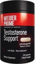 Weider Prime Testosterone Support - Men's Nutrition - Enriched with Vitamins & Minerals - with Ashwagandha, Chromax Chromium, Bioperine & Zinc - Gluten Free - 120 Capsules