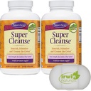 Μυστικό Super Cleanse της Φύσης Επιπλέον δύναμη Τοξίνες Detox & Απαλή Αποβολή Σύνολο Καθαρισμός Σώματος, Digestive & Colon Υποστήριξη Υγείας, 2 συσκευασίες των 200 Tablets, με μια θήκη χάπι