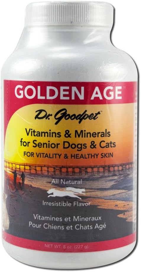 Dr. Goodpet Golden Age All Natural Potent Multi-Vitamin/Mineral Toz Yetişkin Köpekler ve Kediler için