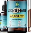 Lions Mane συμπλήρωμα - ημερήσιο συμπλήρωμα μανιταριών για μνήμη, εστίαση & σαφήνεια - Brain Booster - Lions Mane Βάμμα για φυσική ανοσοποιητική υποστήριξη - Vegan, Organic - 2 fl oz
