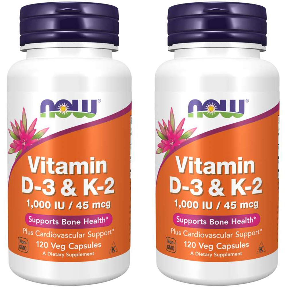 Şimdi Gıdalar D-3 & K-2, 120 Sebze Capsule (2 Pack)