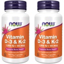 Şimdi Gıdalar D-3 & K-2, 120 Sebze Capsule (2 Pack)
