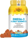 Ülke Life Omega-3 Honey Gummies – Cardiovascular & Beyin Sağlık Desteği – Non-GMO, Sertifikalı Gluten Free – Doğal olarak Tatlılandı – 60 Gummies