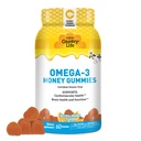 Ülke Life Omega-3 Honey Gummies – Cardiovascular & Beyin Sağlık Desteği – Non-GMO, Sertifikalı Gluten Free – Doğal olarak Tatlılandı – 60 Gummies