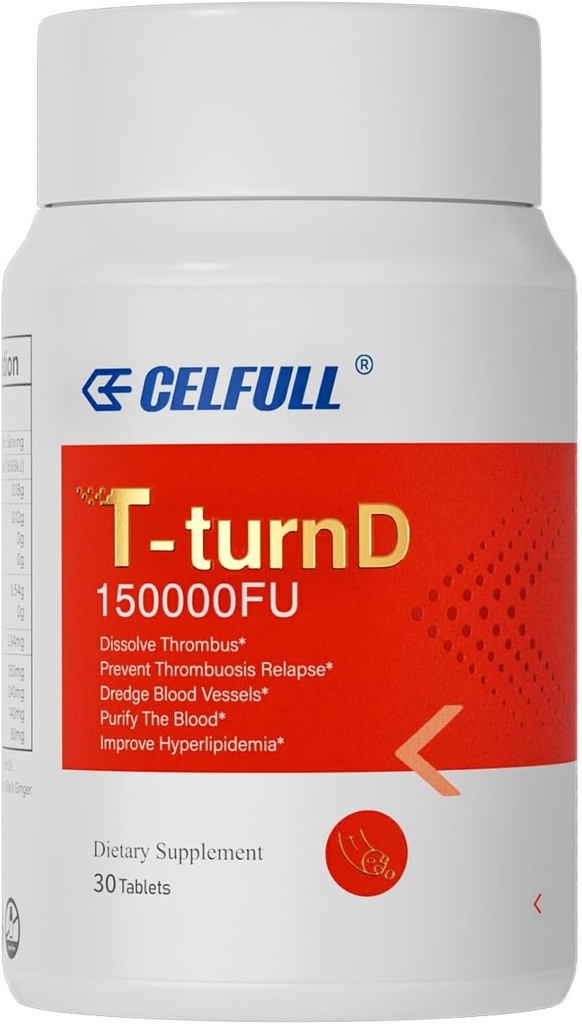 CELFULL Nattokinase συμπλήρωμα 5.000 FU ανά υπηρεσία, Non-GMO, Περιέχει ιχθυέλαιο σκόνη, κόκκινο εκχύλισμα ρυζιού ζύμης, β-γλυκάνη
