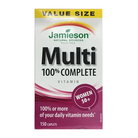 Jamieson% 100 Kadınlar için Çokvitamin 50+, 150 caplets