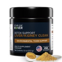 Four Leaf Rover Dog Liver Support - Organik Süt Butle & Mushrooms - Kidney Support - Detox & Cleanse - Veterinarian Formulated
