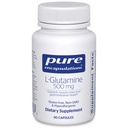 Saf Encapsulations L-Glutamine 500 mg - Immune ve Digestive Support, Gut Health and Lining, Metabolism ve Muscle Support* - Free-Form L-Glutamine - 90 Capsules