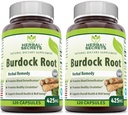 Herbal Sırları Burdock Root 425 Mg Capsules (Non-GMO) (120 Count - Pack of 2)