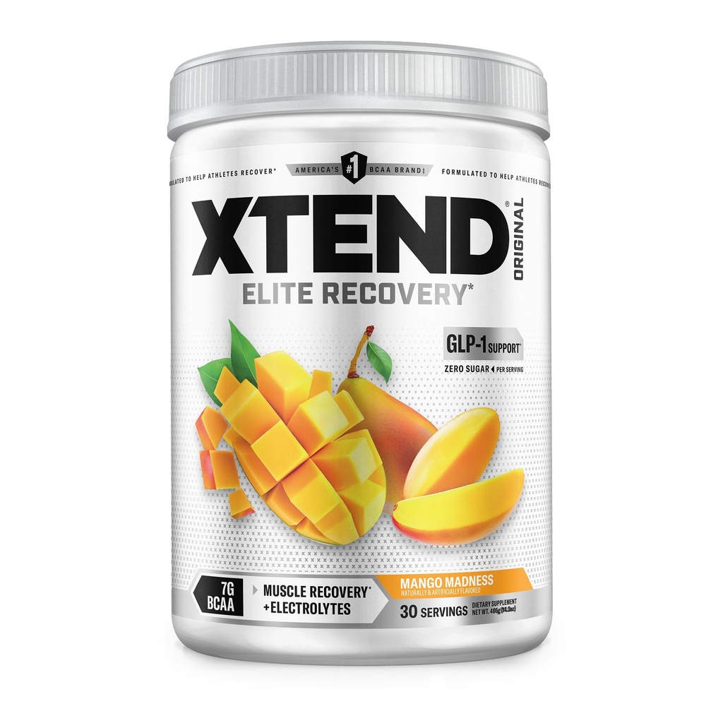 Xtend XTEND αρχική BCAA σκόνη 7g BCAA και 2.5g L-Γλουταμίνη, ζάχαρη δωρεάν μετά την προπόνηση μυϊκή αποκατάσταση ποτό με Αμινοξέα για άνδρες και γυναίκες, 30 εξυπηρετούν