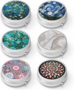 Pill Box 3 Karşılaştırma Küçük Pill Vakası, Pocket veya Purse Pill Organize Pill Konteynerleri Vitaminleri, İlaçları, Balık Yağı ve Supplements 4 Creation)