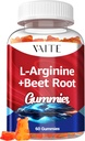 L Arginine συμπλήρωμα Beet Root Gummies - Διπλή δύναμη, ενεργειακή ενίσχυση, υποστήριξη κυκλοφορίας και Σταματίνα, Βιολογικά Chewable Μπιζέλια Συμπληρώματα για άνδρες και γυναίκες, Vegan Gummy, Μη-GMO, Ζάχαρη-δωρεάν