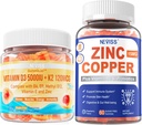 NEVISS Vitamin D3 5000IU + K2 (MK-7) 120 Çinko Copper Gummies