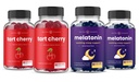 NutraChamps Tart Cherry (2 Pack) & Μελατονίνη (2 Pack) για την υποστήριξη μυών και ύπνου