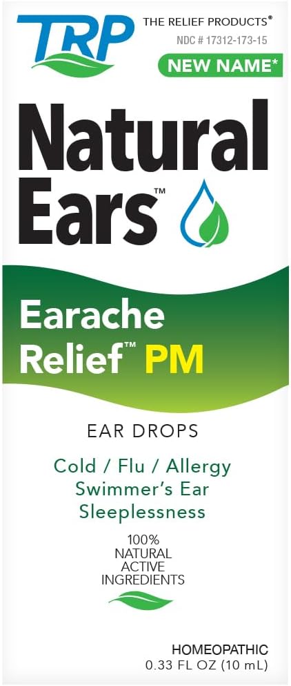 Το Relief Products PM Earache Relief - 100% Φυσικά Ενεργά Συστατικά - Νυχτερινή Φόρμουλα για το Soothe Ear Discomfort - Σταγόνες αυτιού 0,33 Fl Oz