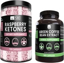 PURE ORIGINAL INGREDIENTS Raspberry Ketone ve Green Coffee Bean Extract Sche, Çeşitli Boyutlar, No Fillers, Lab TY