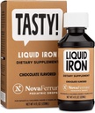 NovaFerrum Tasty | Pediatrik Ölçeği Bebekler, Toddler & Çocuklar | Demir Per 1mL Dose | 4 & Under | Gluten Free | Sugar Free | Chocolate Flavored | 120 Servisler