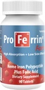 Proferrin Forte-12mg yüksek Absorbing Heme Iron Polypeptide. Gut. 90 Tabletler. 1 mg of Folic Acid to help in red Blood Cell Production. Kahve, kalsiyum veya PPI'nin etkilenmemesi.