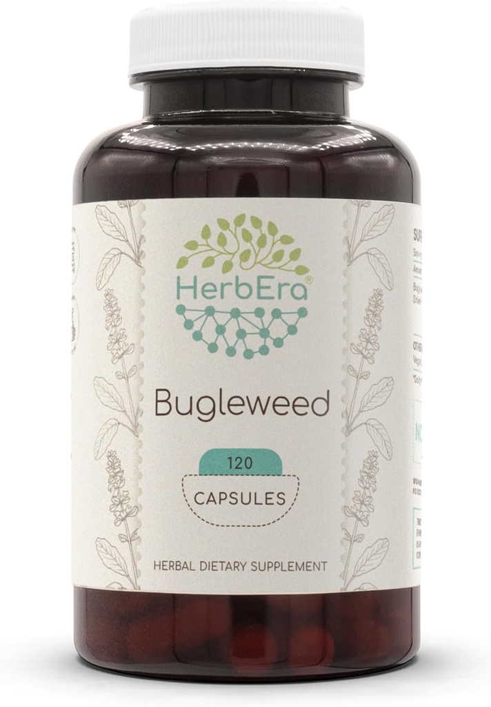 HerbEra Bugleweed 120 Capsules, 400 mg, Bugleweed (Lycopus Virginicus) herb (120 Capsules)