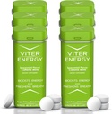 Viter Energy 40 mg Caffeine Mints - Sugar Free, B Vitamins, Vegan, Boosts Fast Energized Alert Focus, Caffeinated Nootropic Supplement Pills (Spearmint Flavor, 20par, 6 Pack, 120par)