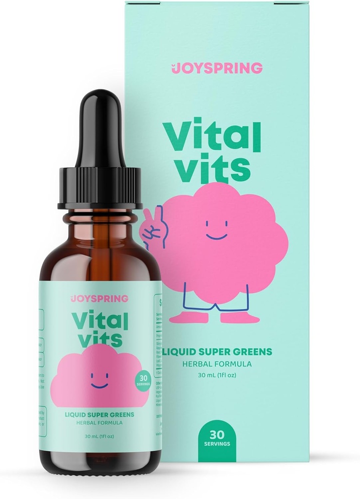 JoySpring Multivitamin Drops Sche | Doğal Kaynaklanan Çocuklar Vitaminleri ve Mineraller | Non-Alkoholic, Sugar-Free Liquid | Vegan & Vegetarian Liquid Drops Supplement