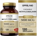 En İyi B-12 5000 Ceble Çekilebilir - Vitamin B12 Mekotik Tabletler - Enerji ve Beyin Fonksiyonları - Vegan Tamam - Orange Flavor - 120