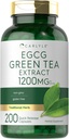 Carlyle EGCG Green Tea Extract Supplement | 1200 mg | 200 Capsules | Non-GMO ve Gluten Free