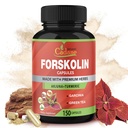 Cadane Forskolin Supplements - Turmeric Curcumin, Arjuna, Garcinia Cambogia ve Green Tea - 5 Ay Supply - 150 Capsules